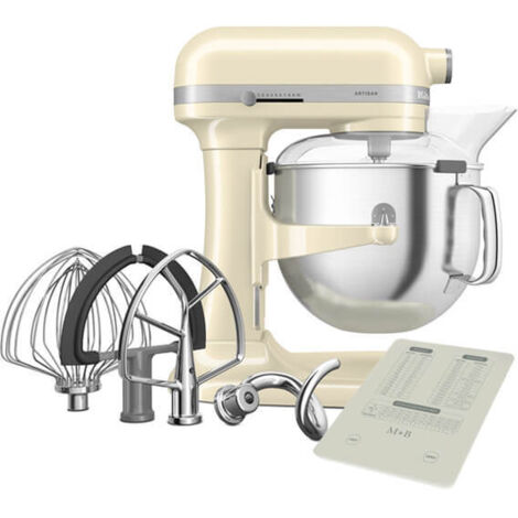 KitchenAid Artisan Almond Cream 6.6L Bowl Lift Food Mixer With FREE Gift