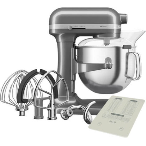 KitchenAid Artisan Medallion Silver 6.6L Bowl Lift Food Mixer With FREE Gift