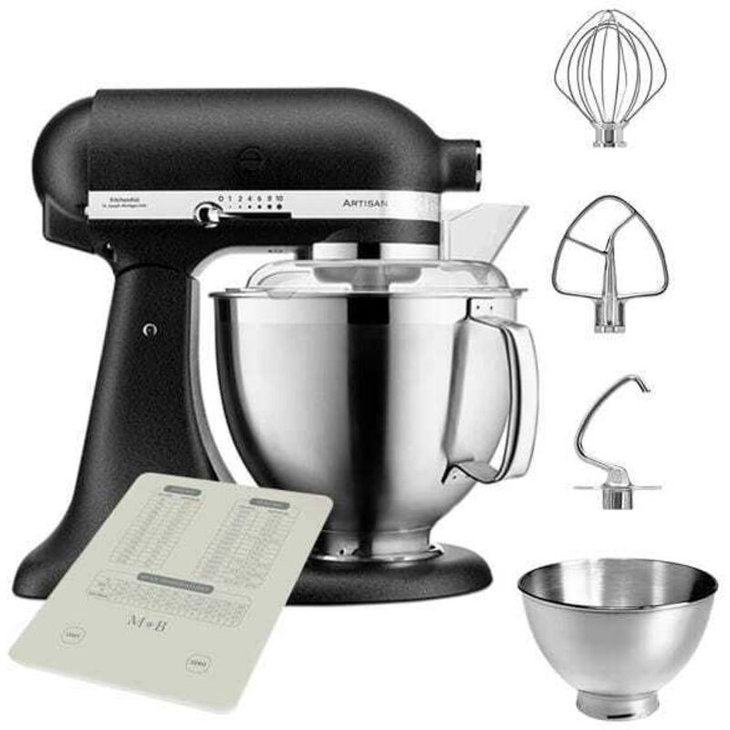 Kitchenaid - Artisan Mixer 185 Cast Iron Black with free Gift