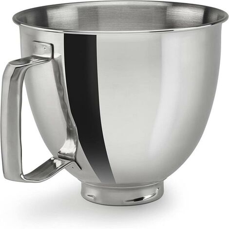 ZMLEVE KitchenAid Bol mélangeur en acier inoxydable Kaishanyi Chef Machine Accessoires K5THSBP pour 5QT avec poignée