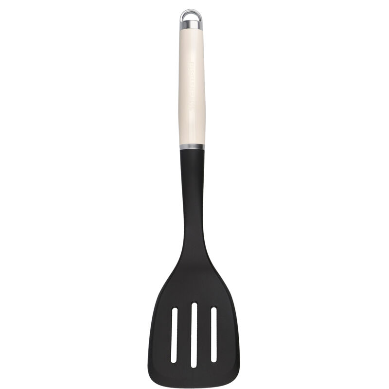 Kitchenaid - Spatel De Gitter De Küche Mit Ergonomischem Griff, Schwarz Und Beige.