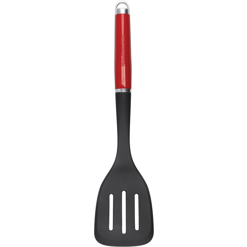 Kitchenaid - Spatel De Gitter De Küche Mit Ergonomischem Griff, Schwarz Und Rot.