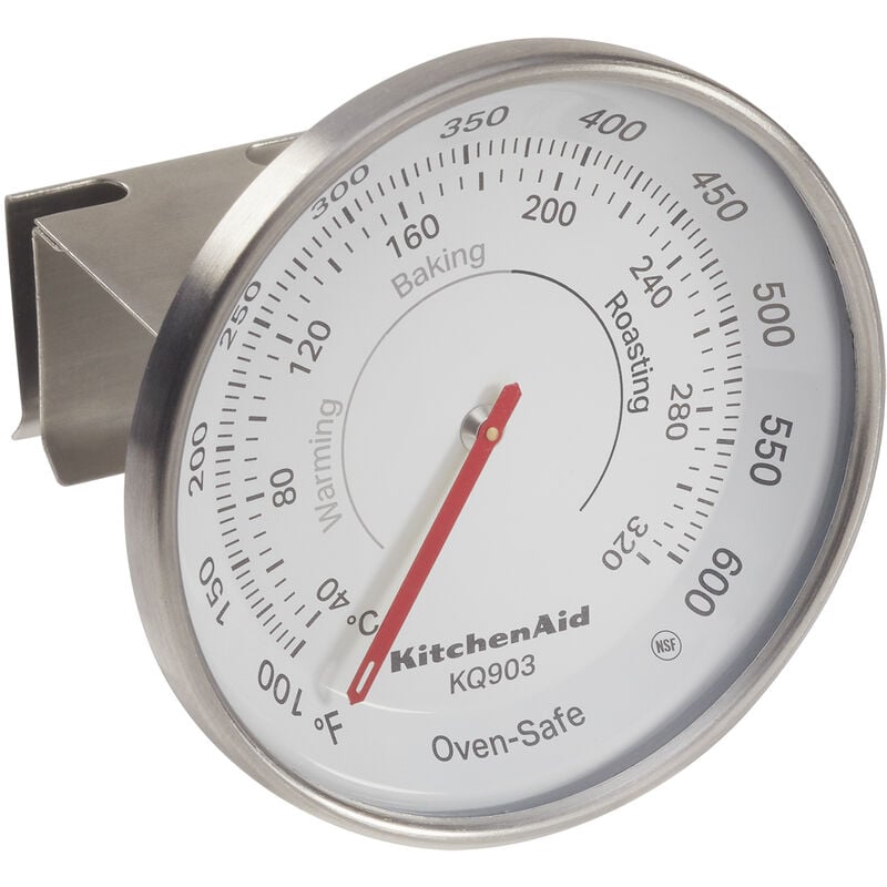 Thermomètre de four suspendu réglable, pour utilisation dans les fours à chaleur tournante, à gaz ou électriques, 40°C à 320°C - Kitchenaid