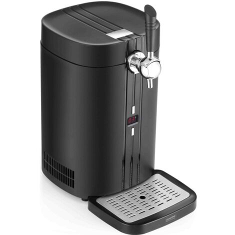 Kitchenchef – Machine à bière 5L – Puissance 60W – Température réglable 3 à 12 °C – Refroidissement thermélectrique – Design noir élégant