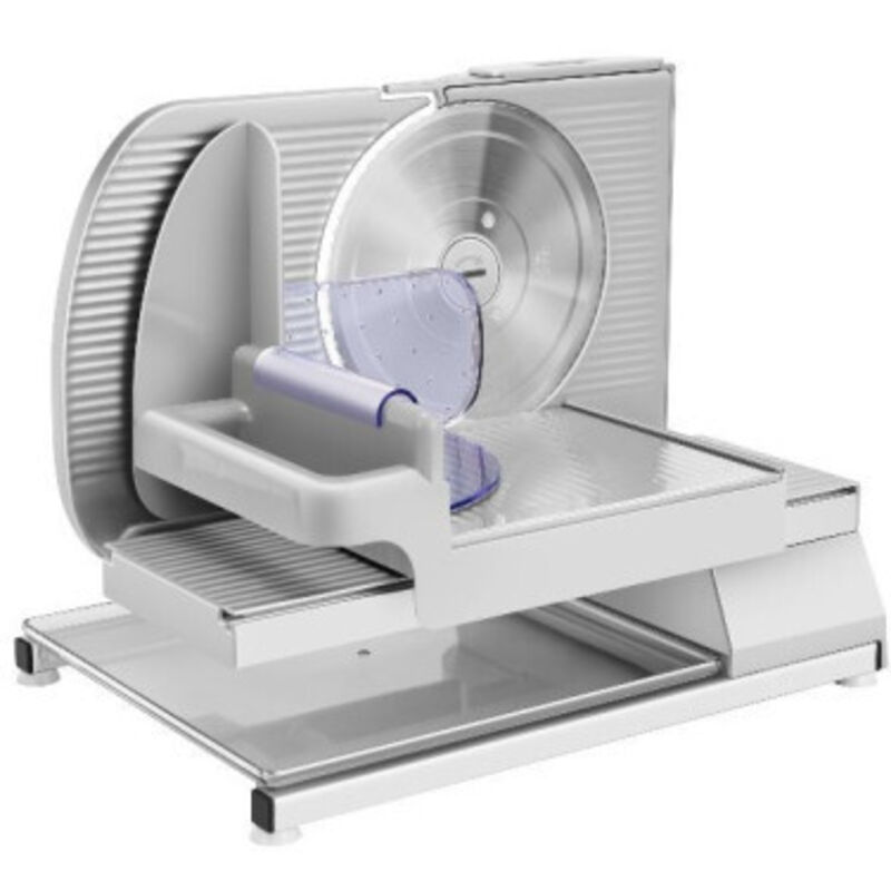 Trancheuse Electrique 150W Gris Corps en fonte d'alu Lame 197cm Chariot 116.5 x 18.5cm - Kitchenchef