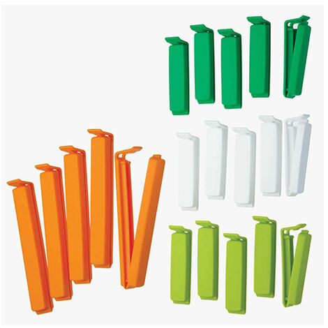 KitchenCraft Bag Clips Assorted Sizes, Mixed Bag of Twenty