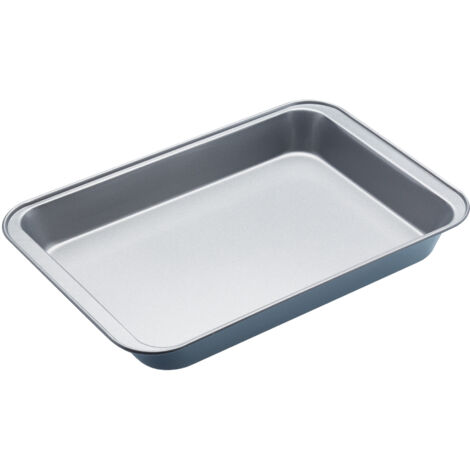 KitchenCraft Bandeja para Asar y Hornear con Revestimiento Antiadherente, Seguridad Alimentaria, Apta para Congelador, 37 x 25 x 4,5 cm