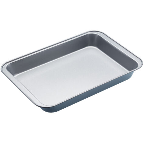 KitchenCraft Brat- und Backblech mit Antihaftbeschichtung, lebensmittelecht, gefrierfest, 37 x 25 x 4,5 cm