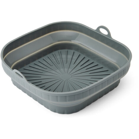 Kitchencraft collapsible air-fryer liner, rectangle, silicone liner, 20 x 20 x 6cm