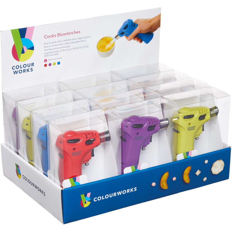 Kitchencraft Colourworks - Kitchencraft chalumeau, couleurs assorties