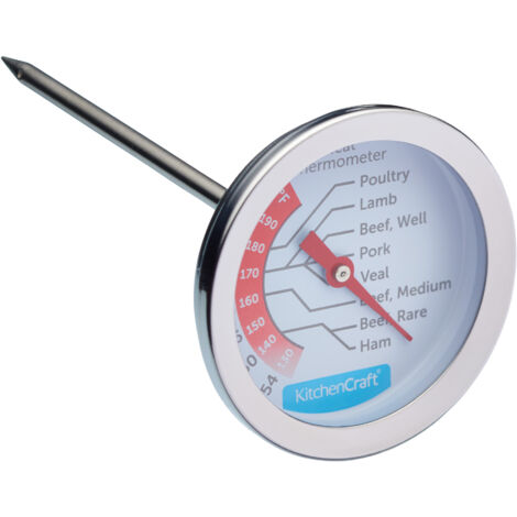 KitchenCraft Edelstahl-Fleischthermometer