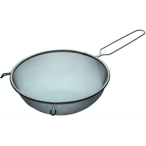 KitchenCraft Extra großes Sieb aus Edelstahl, 25 cm (10"), silber