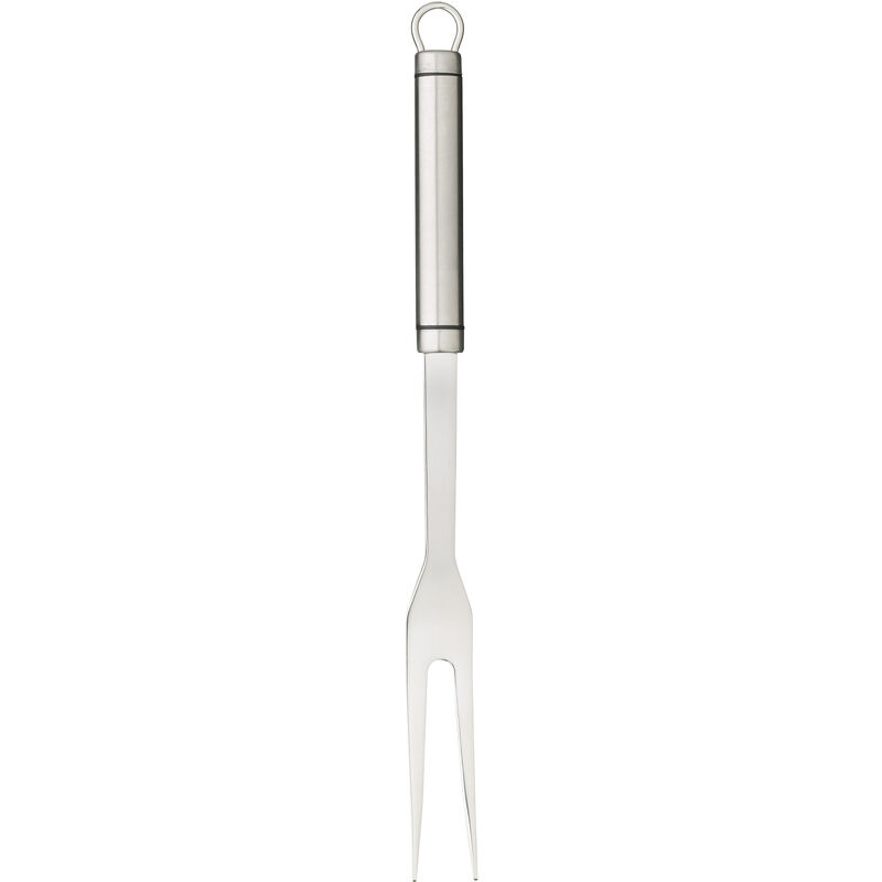 Fourchette à découper la viande professionnelle avec manche ergonomique of en acier inoxydable, 31 cm - Argent - Kitchencraft