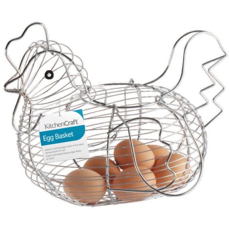 KitchenCraft KCCHICKLRG Pollo Uovo Carrello, Metallo, Argento