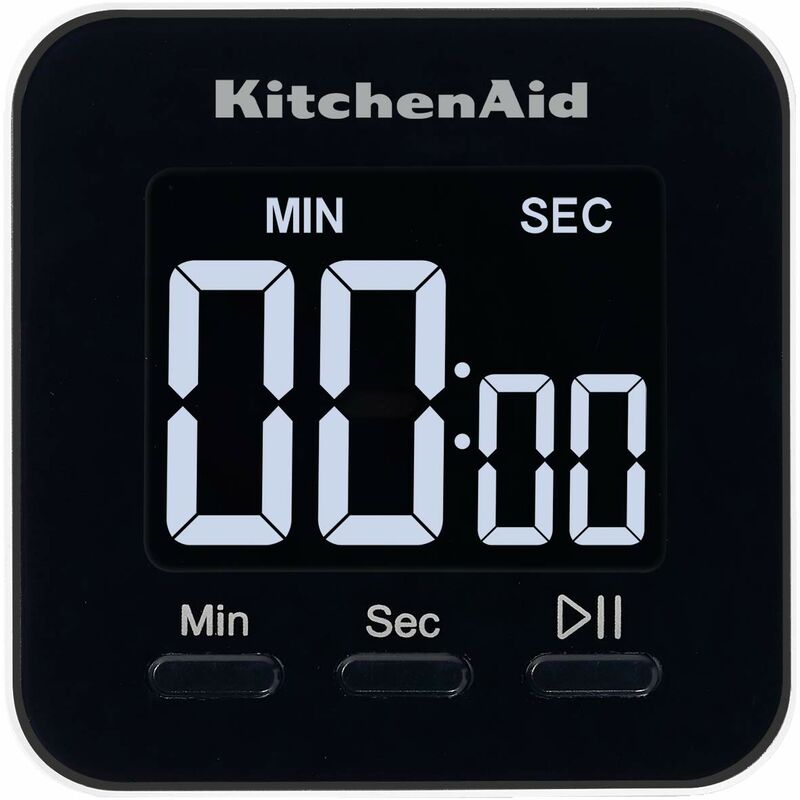 Image of Kitchenaid - Timer Digitale e Magnetico da Cucina con Retroilluminazione e Intervallo di 100 Minuti, Adatto a Cucinare e alla Cottura in Forno