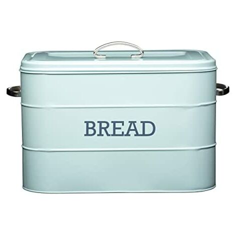 KitchenCraft Living Nostalgie Brotdose de Stahl, Griff de Easy Open, Vintage, Beige