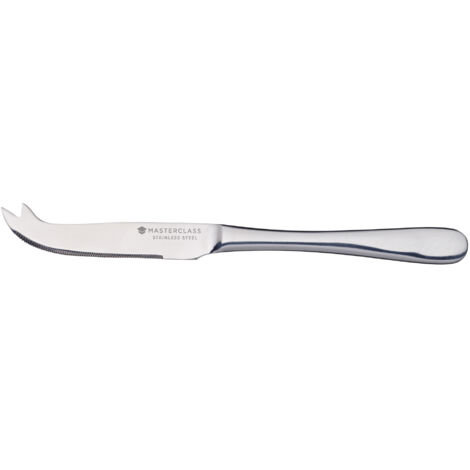 KitchenCraft MasterClass Käsemesser of Edelstahl, 28 cm - versilbert