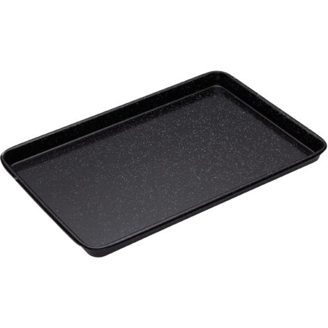 KitchenCraft MasterClass Vassoio da forno de Acciaio da 1 mm de con Smalto Vitreo Resistente 40 x 27 x 2 cm