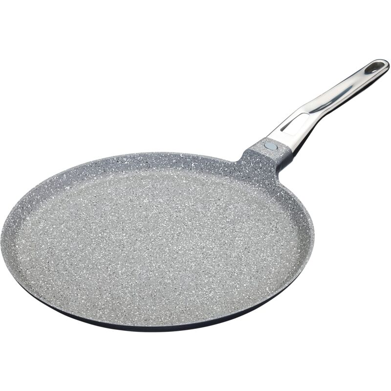 Image of Padella a induzione in alluminio fuso, padella per pancake, padella per crepes, sicura per induzione e antiaderente, 28 cm (11'), grigio - Masterclass