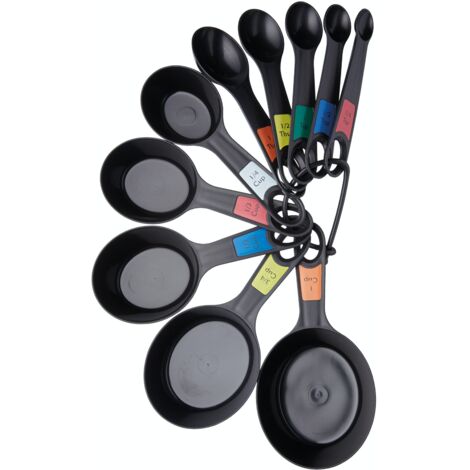 KitchenCraft Messbecher und Löffel aus Kunststoff (10er-Set)