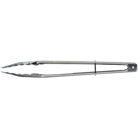 KitchenCraft Mittlere Edelstahl-Lebensmittelzange, Silber, 30 cm (12")
