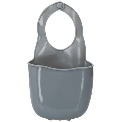 KitchenCraft - Organizer für die Küchenspüle, Silikon, grau, 4 x 10 x 19,5 cm