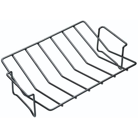 KitchenCraft Padella antiaderente a V, evita che la carne si sposti o cada, 30 x 21 cm - Nero