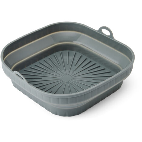 Kitchencraft revêtement pliable pour friteuse, rectangle, revêtement en silicone, 20 x 20 x 6cm