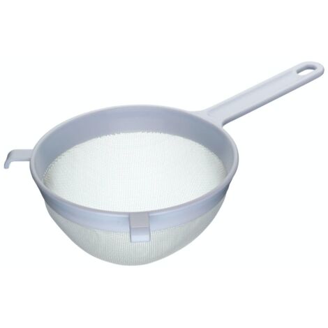 KitchenCraft Rundes Sieb of Kunststoff mit Masche zum Sieben von Püree und Brühe, 18 cm - Grau