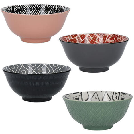 KitchenCraft Set of 4 Designed for Life Ceramic Bowls