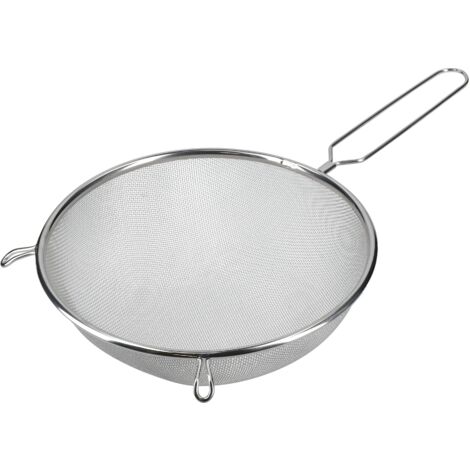 KitchenCraft Setaccio extra-large  in acciaio inox, 25 cm (10"), argento