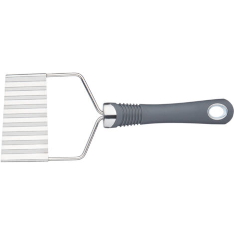 KitchenCraft Taglia trucioli di acciaio inox con impugnatura ergonomica, 21,5 x 8,5 cm - Grigio
