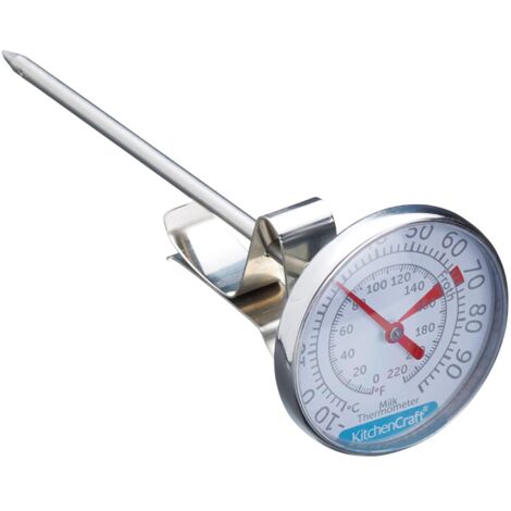 KitchenCraft - Termometro per latte di acciaio inox