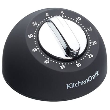 KitchenCraft - Timer of Timer meccanico da cucina con finitura liscia, 1 ora