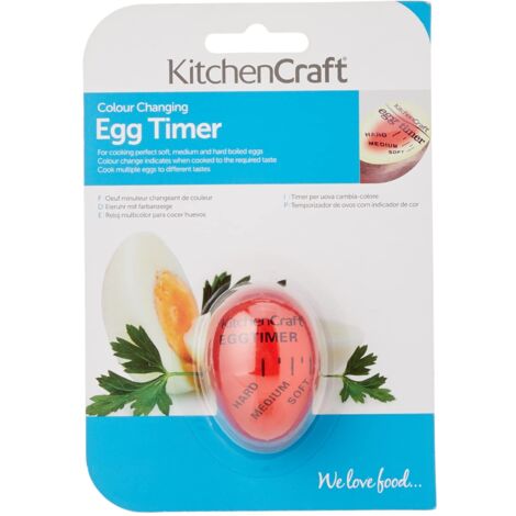 KitchenCraft Timer per uova sode con un design che cambia colore con il calore