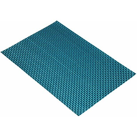 KitchenCraft Tovaglietta in Vinile Intrecciato, 30 x 45 cm - Intreccio Turchese