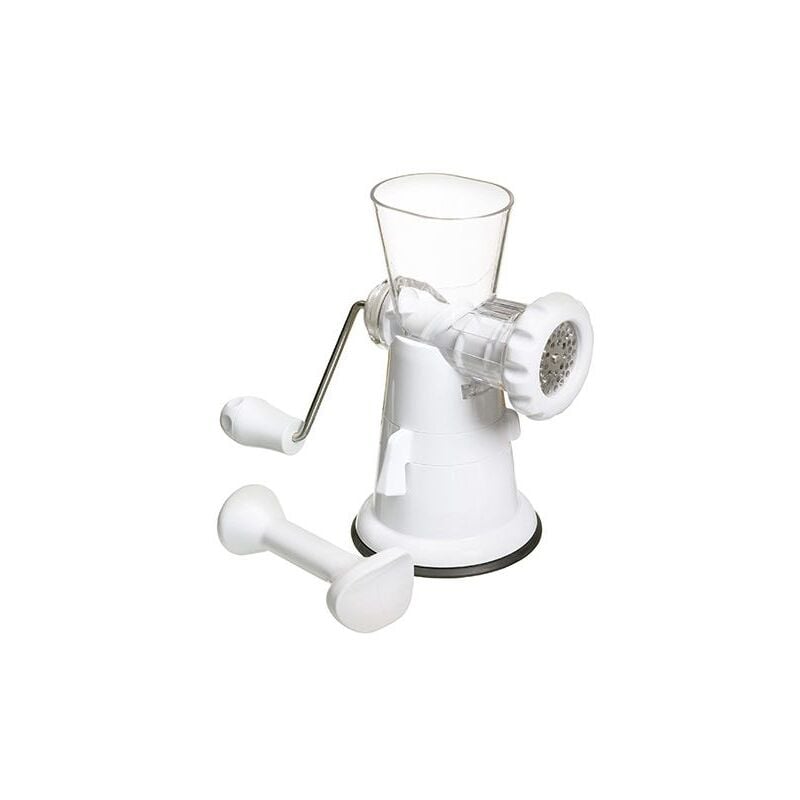 Kitchen Craft - KitchenCraft White Plastic Mincer With Suction Clamp