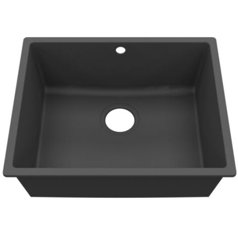 Kitchenette K08L-PT - 120 cm avec plan de travail et évier - emplacement frigo - Façade Gris - Plan Gris béton - Evier Inox - Crédences Non