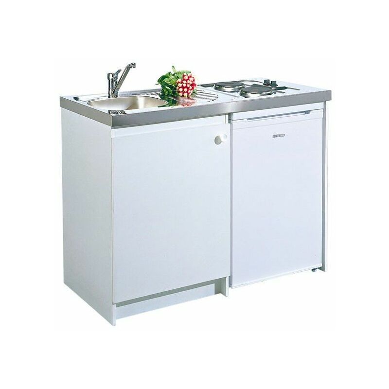 Moderna - Kitchenette standard Blanc - Dimensions : 1200 x 600 mm