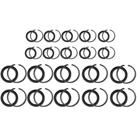 Kits de bagues de retenue pour clés à chocs 1/2 po et 3/8 po (10 + 10 jeux)