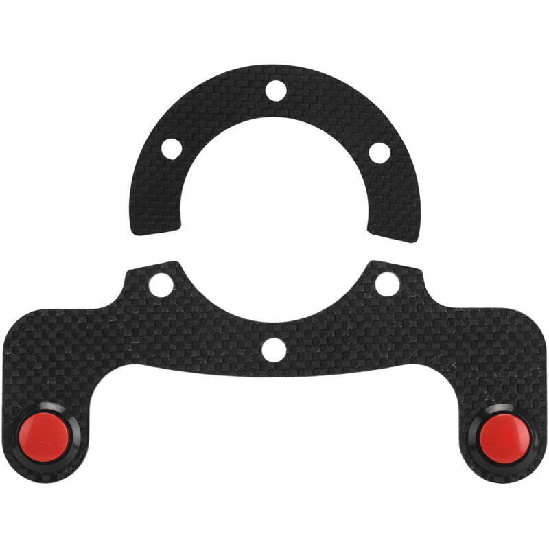 Kits de boutons de klaxon externes en fibre de carbone pour volant MOMO/OMP/Nardi/Sparco à 6 boulons, double bouton