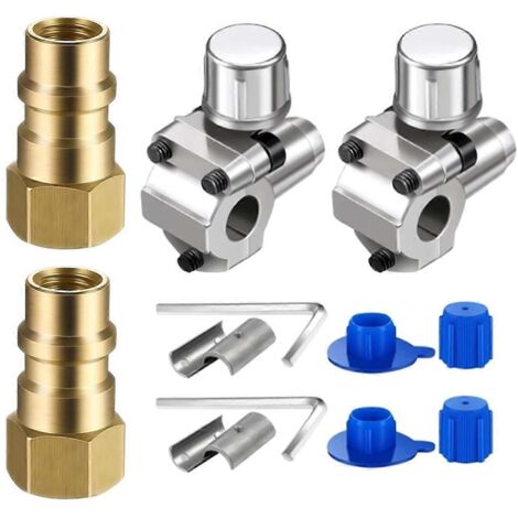 Kits de conversion R134a pour climatiseurs, vannes de remplissage, raccords