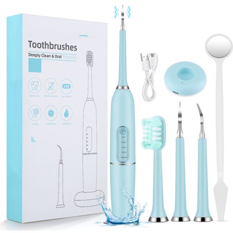 Kits Dentaires Detartreur Dentaire Anti Tartre Dentaire, Blanchiment des dents avec 5 Modes Réglables