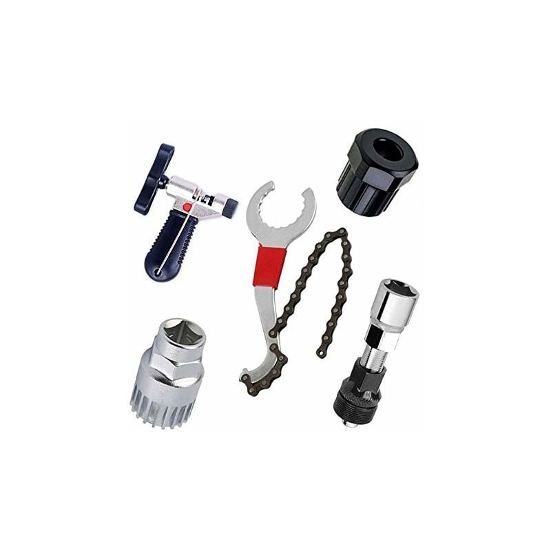 Kits d'outils de réparation pour vélo de Montagne, Support, Roue Libre, Outil de détachant de manivelle, Outil de Maintenance et séparateur de chaîne