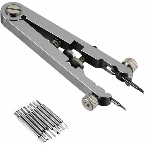 Kits et outils de réparation KAEJYIUT Pince à Ressort 8 Broches + Pince à Ressort Standard pour Bracelet de Montre(argent)