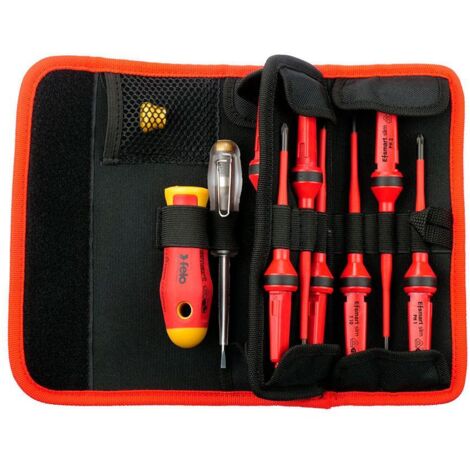 Kits isolés de tiges E-smart Slim interchangeables 12 pièces SL/PH/PZ/TORX®  Felo 06381204