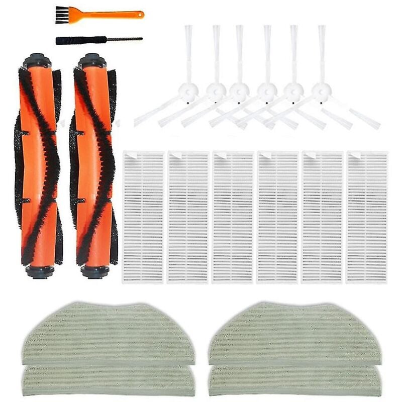 Kits pour accessoires d'aspirateur G1, rouleau de chiffon de nettoyage, brosse, filtre Hepa, pièces de rechange