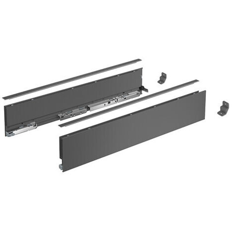 Kits profils côtés AvanTech YOU. tiroir simple hauteur 101 mm. longueur 300 mm. Anthracite - HETTICH FRANCE SCS