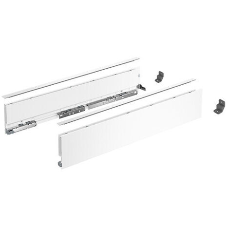 Kits profils côtés AvanTech YOU. tiroir simple hauteur 101 mm. longueur 600 mm. Blanc - HETTICH FRANCE SCS