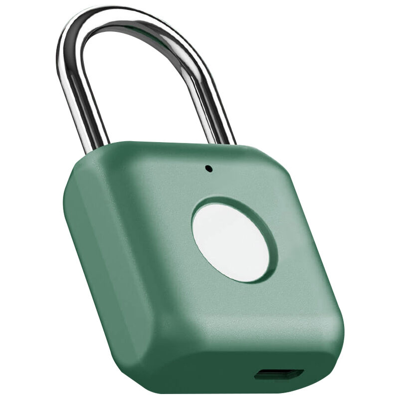 

Kitty SmartLock Cerradura de puerta con huella digital Candado Carga USB Sin llave Antirrobo Maletero de viaje Cerradura de seguridad, Verde